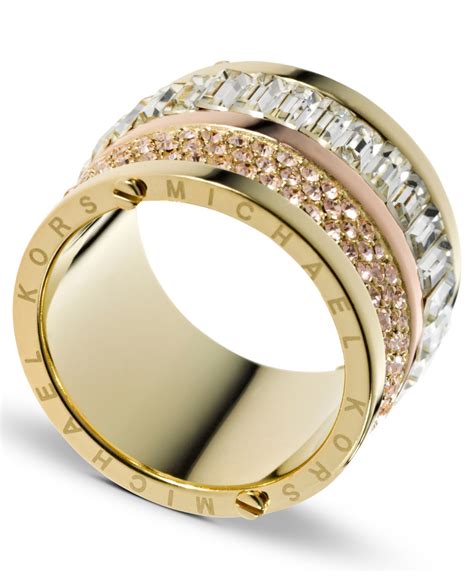 michael kors gold ring cz|Women's Gold Designer Jewelry .